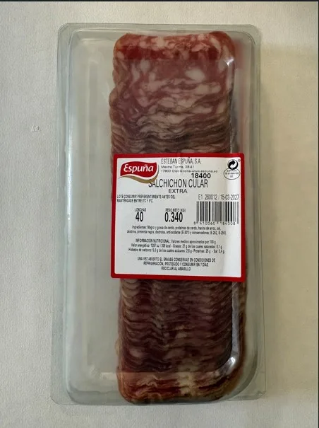 Salchichón cular extra.