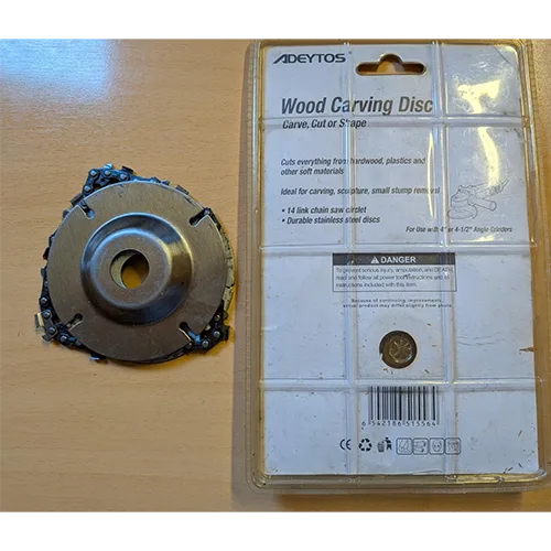 Circular saw blade for angle grinder