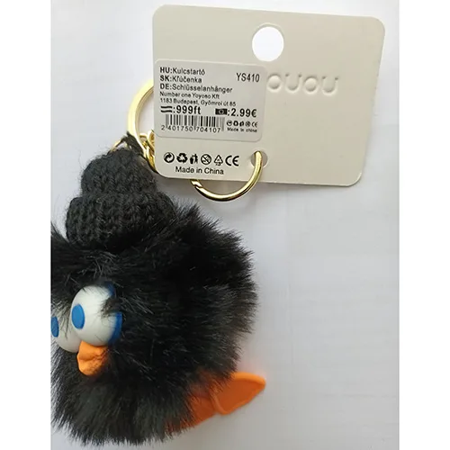 Key ring with soft toy